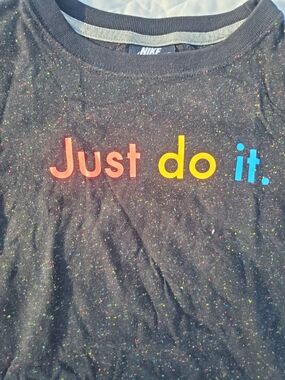 Nike Womens' Black 'Just Do It.' Graphic Tee